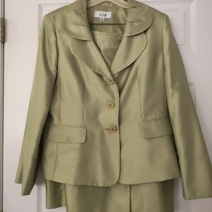 Le Suit Women's Light Green Blazer